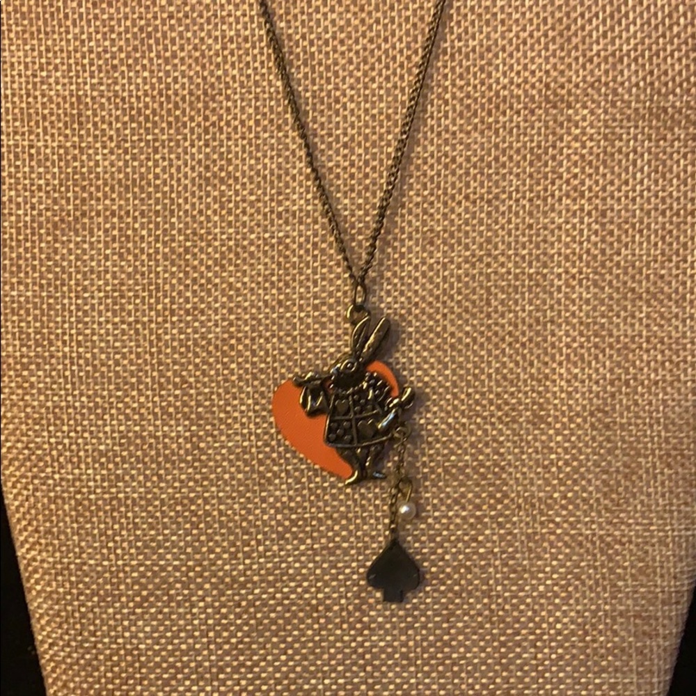 Decorated White Rabbit necklace